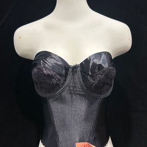 Vintage MaidenForm Low back Bustier 36C